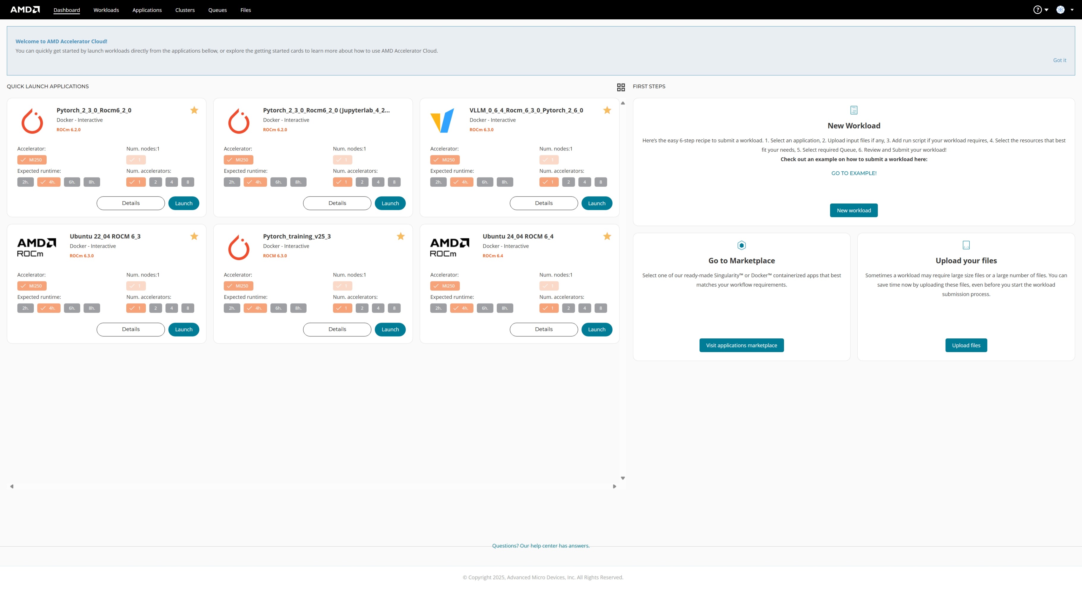 AAC dashboard