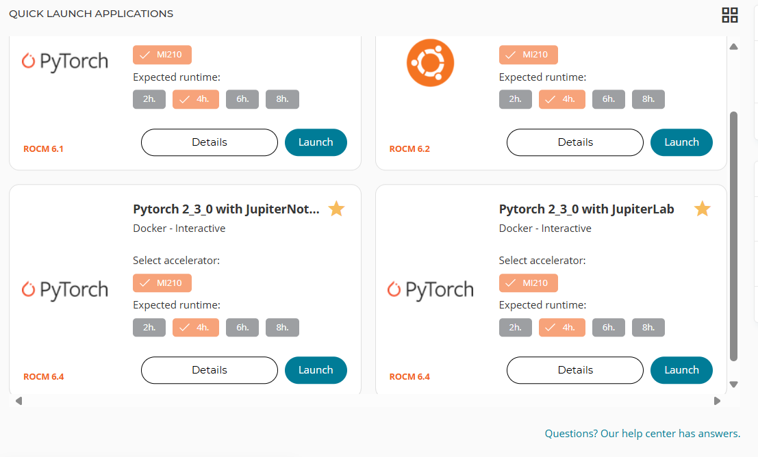 Quick Launch Applications